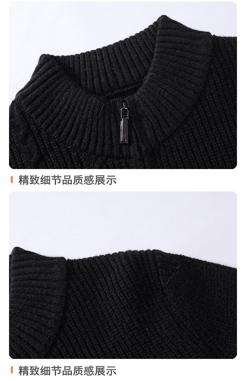 조수 브랜드 마이크로 넓은 단색 니트 스웨터 남성 가을 겨울철 느긋한 바람 트렌드 보온 루즈핏 오픈 가디건 스웨터 남자 재킷 상세 이미지 29