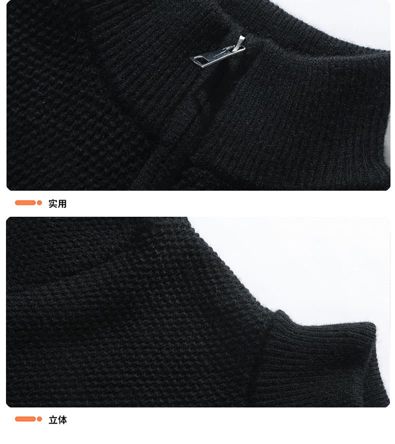 조수 브랜드 마이크로 넓은 단색 니트 스웨터 남성 가을 겨울철 느긋한 바람 트렌드 보온 루즈핏 오픈 가디건 스웨터 남자 재킷 상세 이미지 18