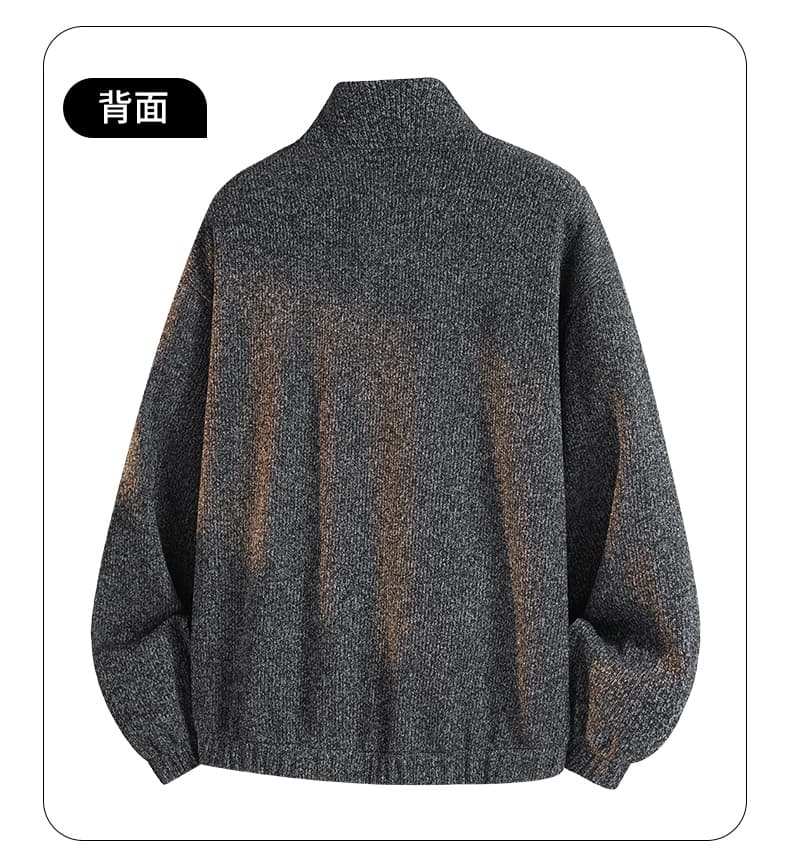 아메리칸 바람 좋은 체크무늬 재킷 남성 봄 가을 다용도 새로운 조수 브랜드 루즈핏 스탠드 칼라 옷 니트 카디건 코트 상세 이미지 10