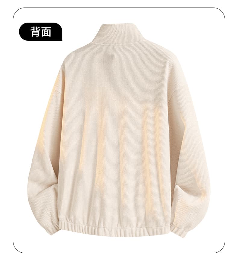 아메리칸 바람 좋은 체크무늬 재킷 남성 봄 가을 다용도 새로운 조수 브랜드 루즈핏 스탠드 칼라 옷 니트 카디건 코트 상세 이미지 12
