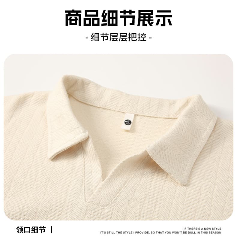 남성 조수 브랜드 일본식 POLO 셔츠 느긋한 바람 봄 가을 새로운 캐주얼 다용도 V 넥 셔츠 긴팔 패션 후드티 상세 이미지 13