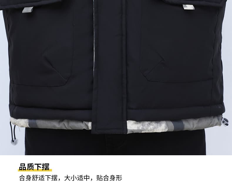 면 옷 가을 겨울 남성 폭발 루즈핏 패딩 재킷 높은 품질 두꺼운 보온 방한 방수 재킷 후드 남성 의류 상세 이미지 20