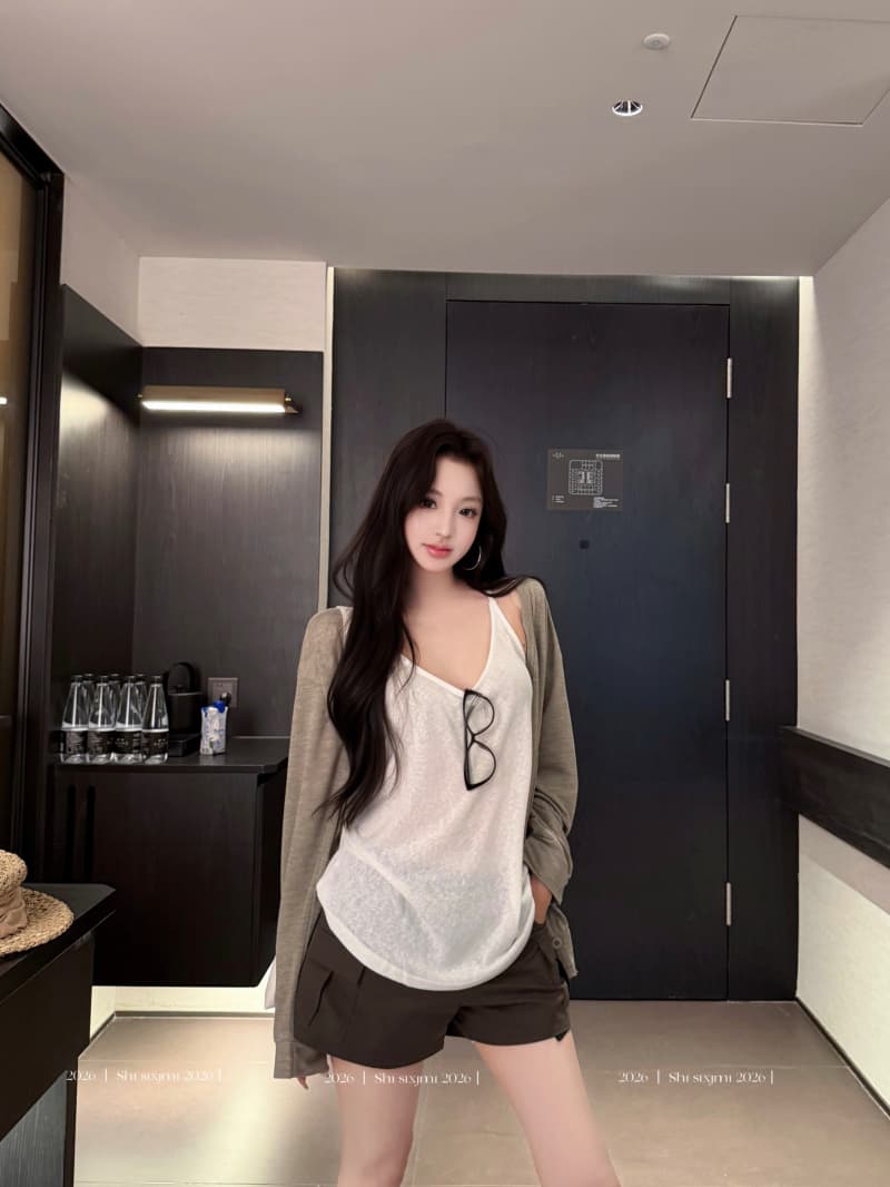 실사 정가 자외선 차단 오픈 가디건 외부 가져 가라. 루즈핏 블라우스 긴팔 에어컨 셔츠 고급 센스 숄 다용도 맨위 상세 이미지 12