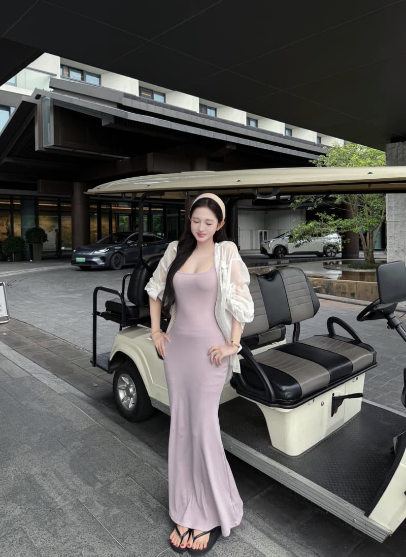 실사 정가 芋 보라색 슈퍼 부드러운 디스플레이 화이트 품격 향기로운 芋 보라색 순수한 욕망 몸매 가꾸기 타이트 스커트 인어 꼬리 스커트 상세 이미지 3