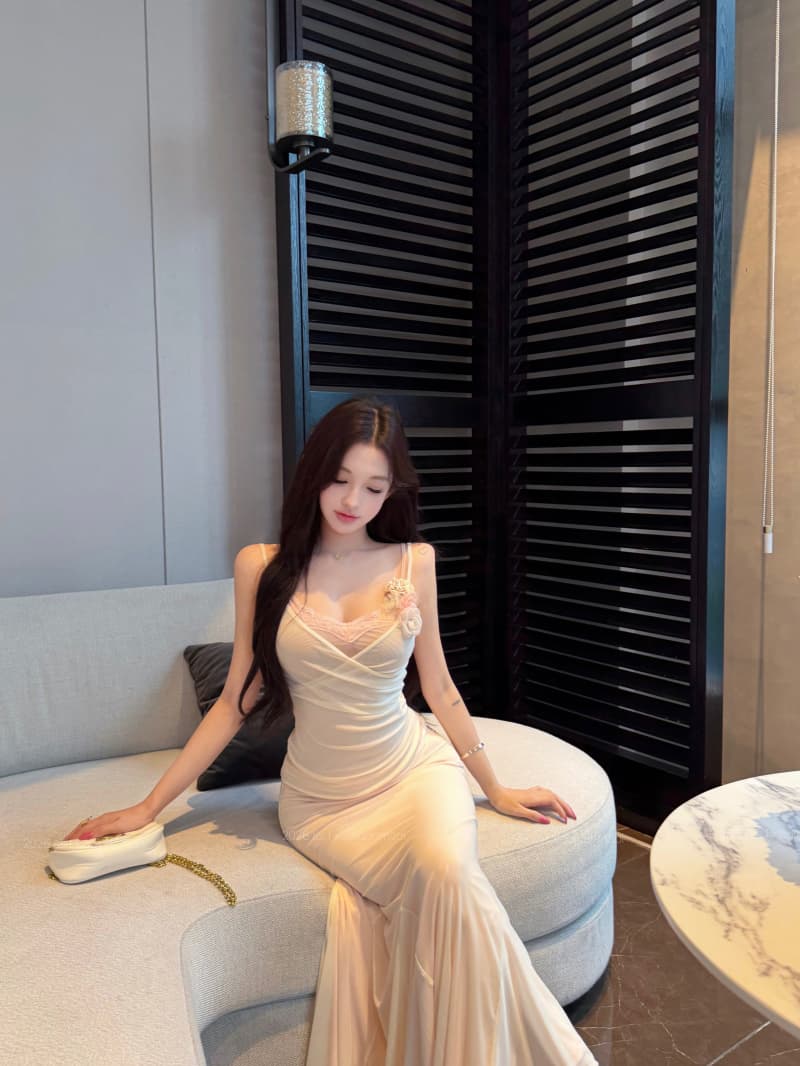 실사 정가 사랑 노트 계피 살구 페이크 레이어드 패치워크 조끼 슬립 여성 봄 몸매 가꾸기 슬림해 보이는 맨위 상세 이미지 14