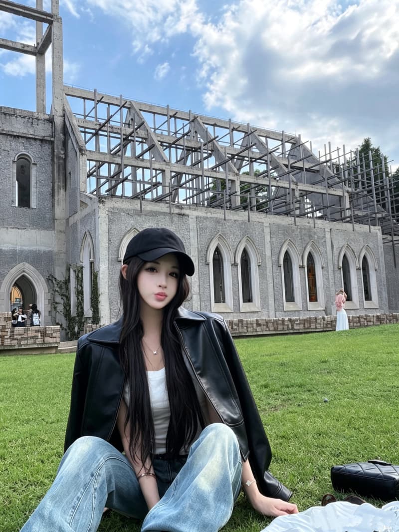 실사 정가 아름다운 중년 가죽 재킷 레트로 무거운 작업 맞춤 가죽 세련된 가죽 재킷 여성 코트 상세 이미지 8