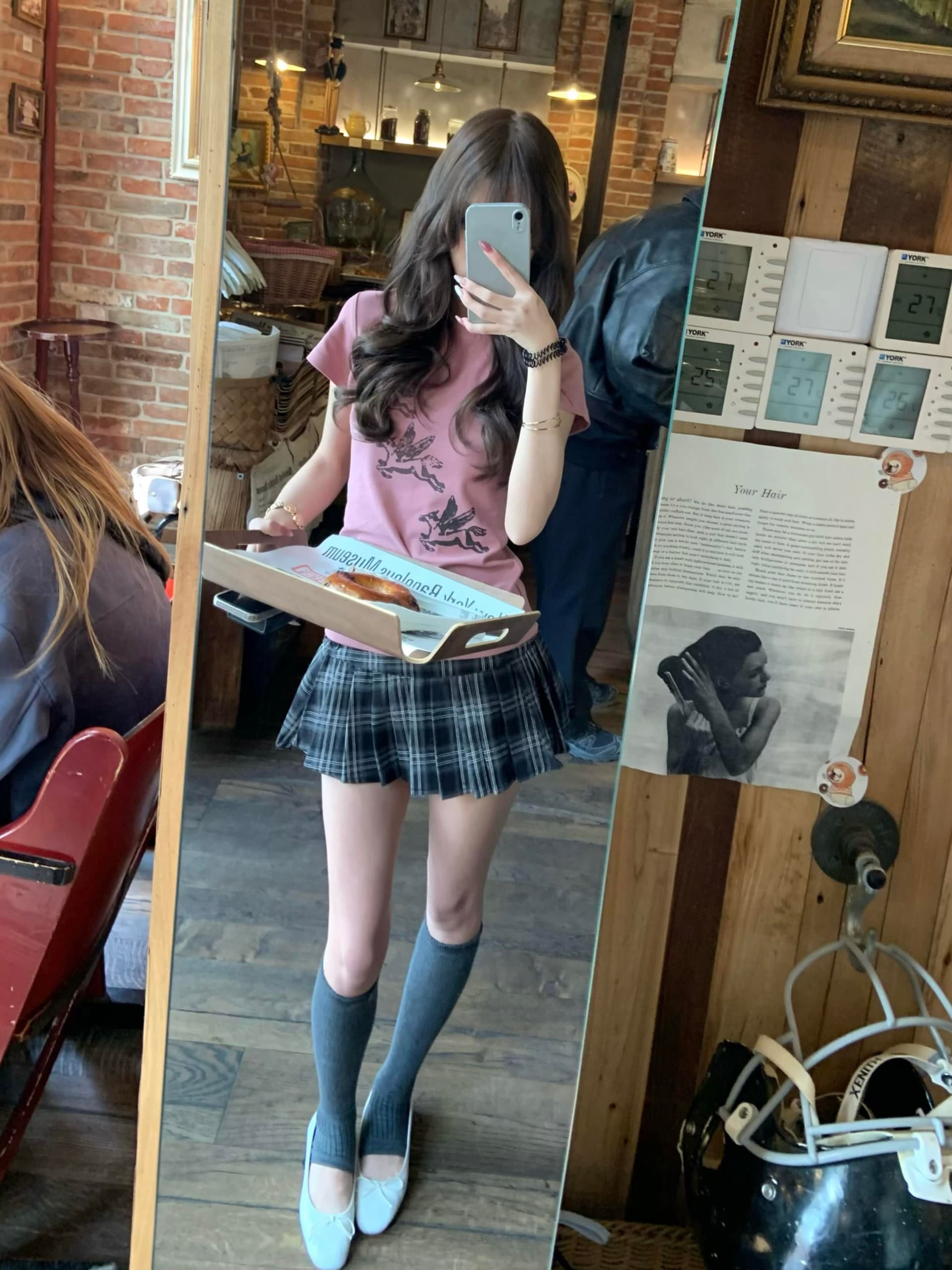 몸매 가꾸기 슬림해 보이는 긍정적 인 어깨 반팔 티셔츠 여성 여름 프린트 이미지 3
