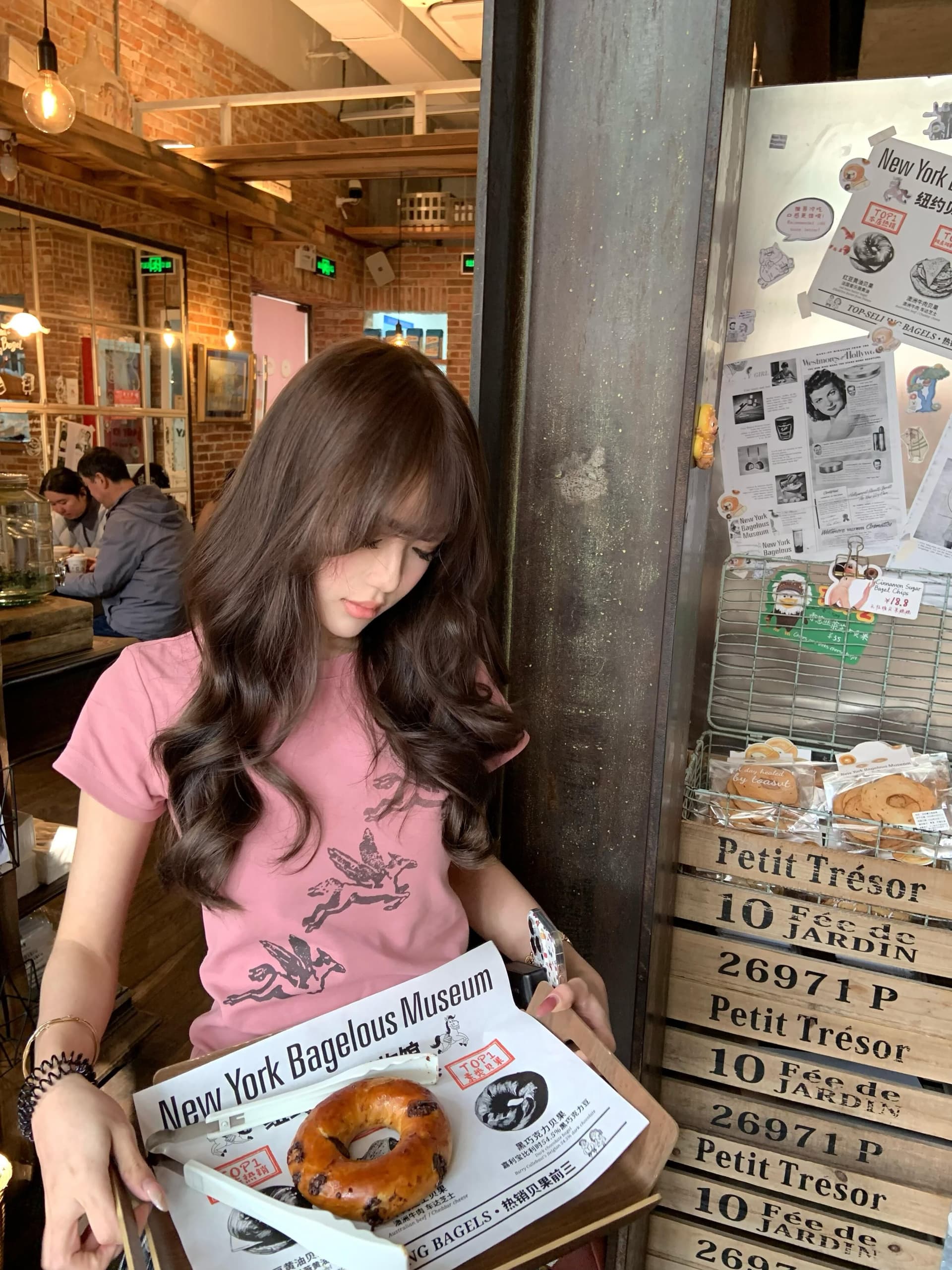 몸매 가꾸기 슬림해 보이는 긍정적 인 어깨 반팔 티셔츠 여성 여름 프린트 상세 이미지 8