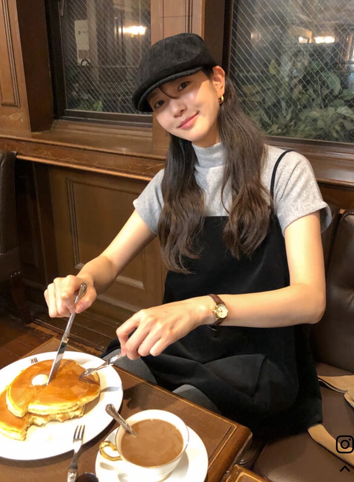 있음 선적 한국 chic 봄 새로운 한 부서 달콤함 뒤로 레이스업 디자인 센스 슬립 드레스 셔츠 상세 이미지 21