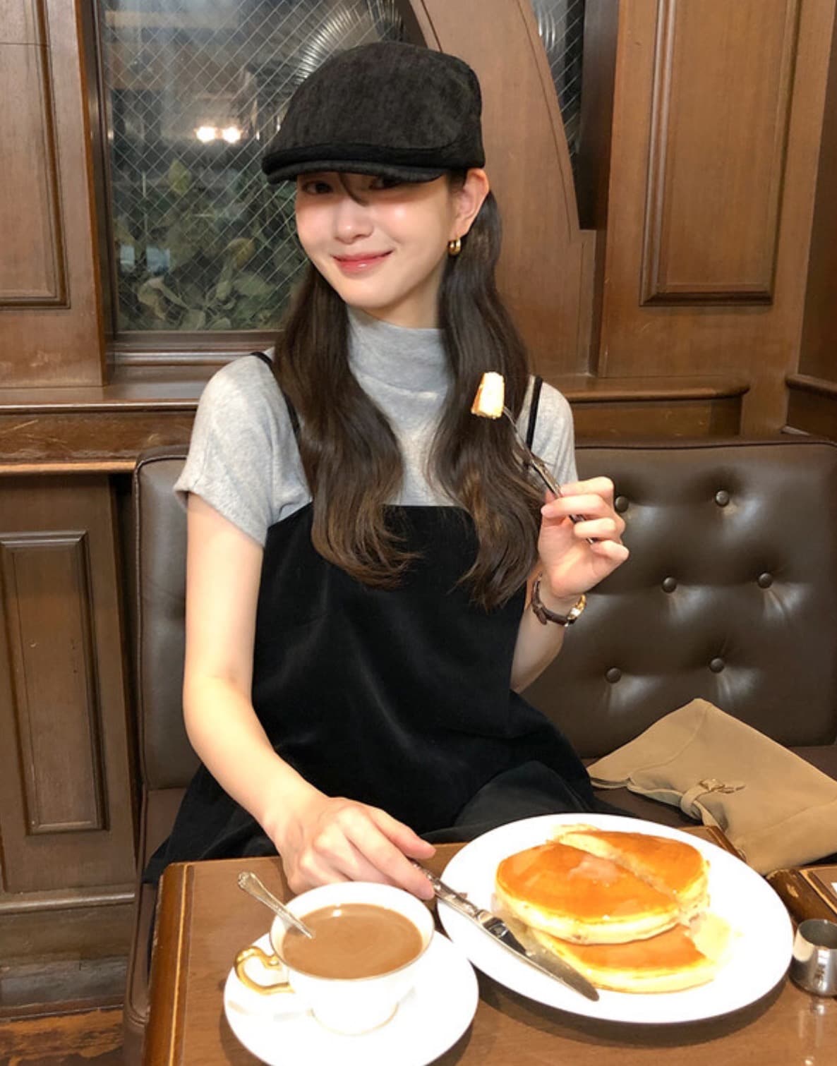 있음 선적 한국 chic 봄 새로운 한 부서 달콤함 뒤로 레이스업 디자인 센스 슬립 드레스 셔츠 상세 이미지 22