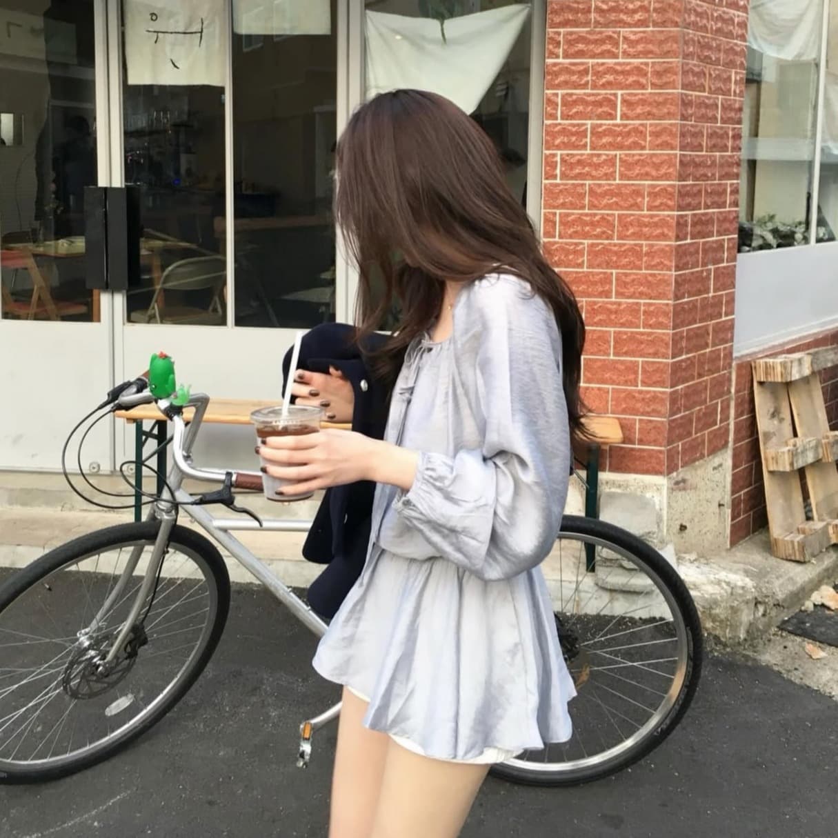 있음 선적 사이즈 업데이트 한국 chic 봄 여름 새로운 디자인 센스 프릴 오프숄더 스트랩 달콤함 드레스 이미지 2