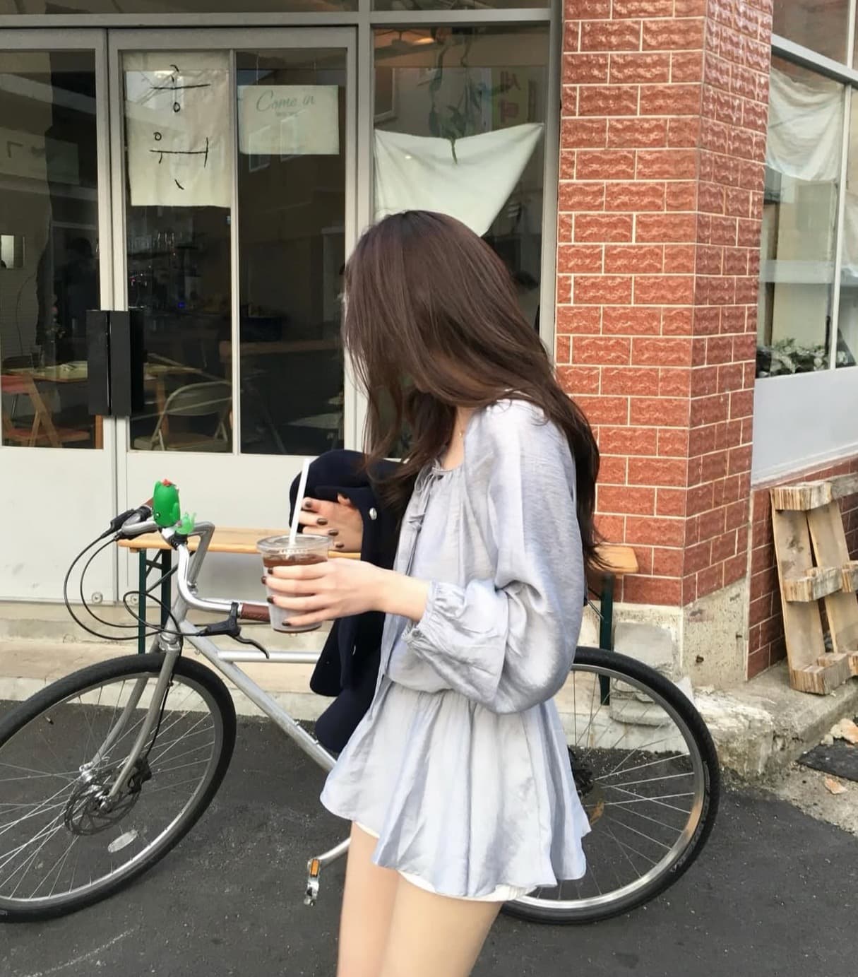 있음 선적 사이즈 업데이트 한국 chic 봄 여름 새로운 디자인 센스 프릴 오프숄더 스트랩 달콤함 드레스 상세 이미지 4