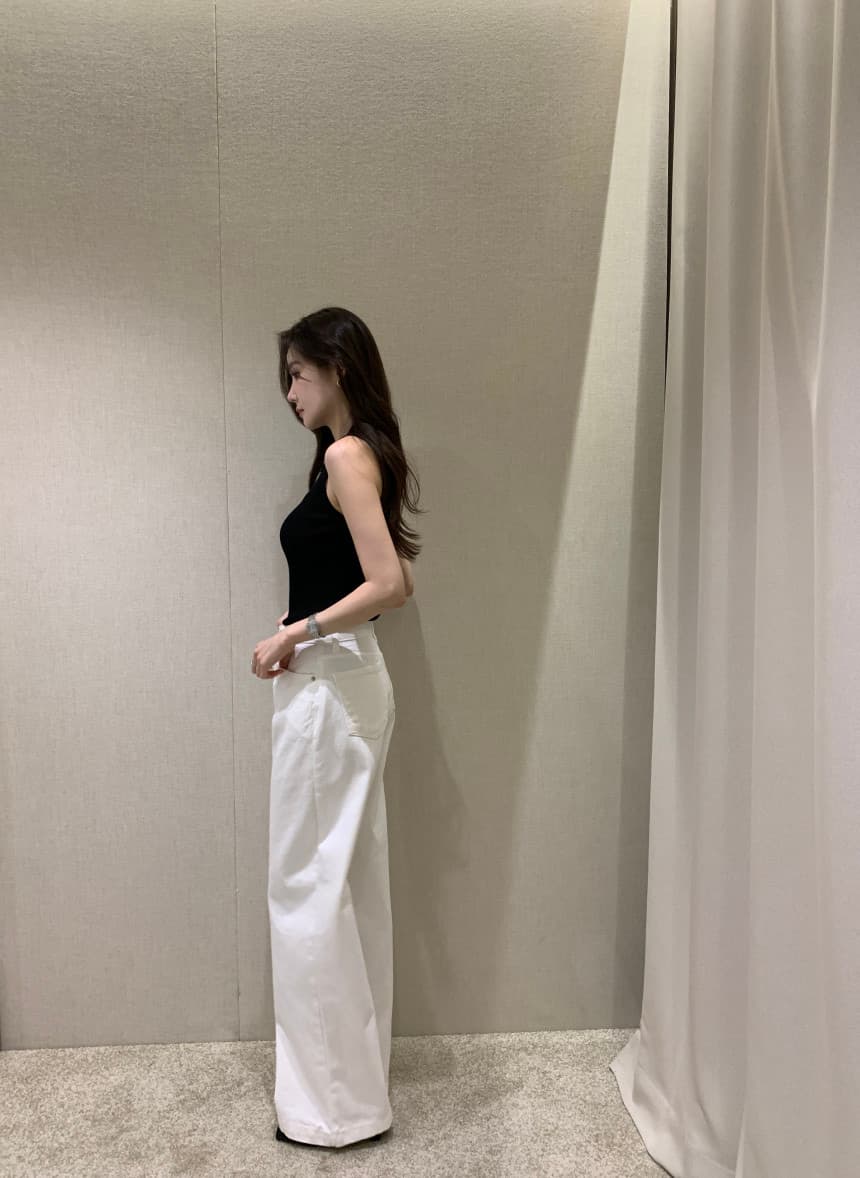 있음 선적 사이즈 업데이트 한국 chic 여름 새로운 얇은 스타일 폴로 칼라 품격 민소매 니트 스웨터 상세 이미지 31