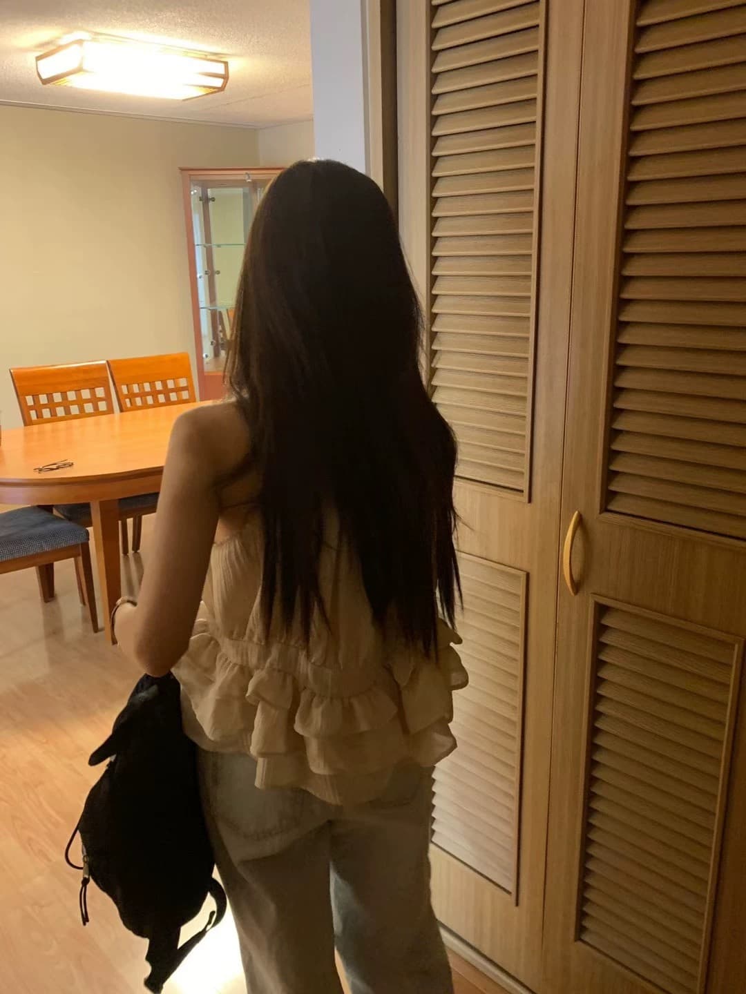 있음 선적 사이즈 업데이트 한국 chic 여름 새로운 얇은 스타일 달콤함 품격 다중 레이어 레이스 진자 캐미솔 상세 이미지 4
