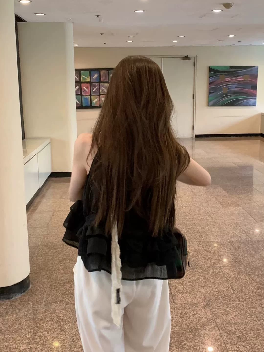 있음 선적 사이즈 업데이트 한국 chic 여름 새로운 얇은 스타일 달콤함 품격 다중 레이어 레이스 진자 캐미솔 상세 이미지 14