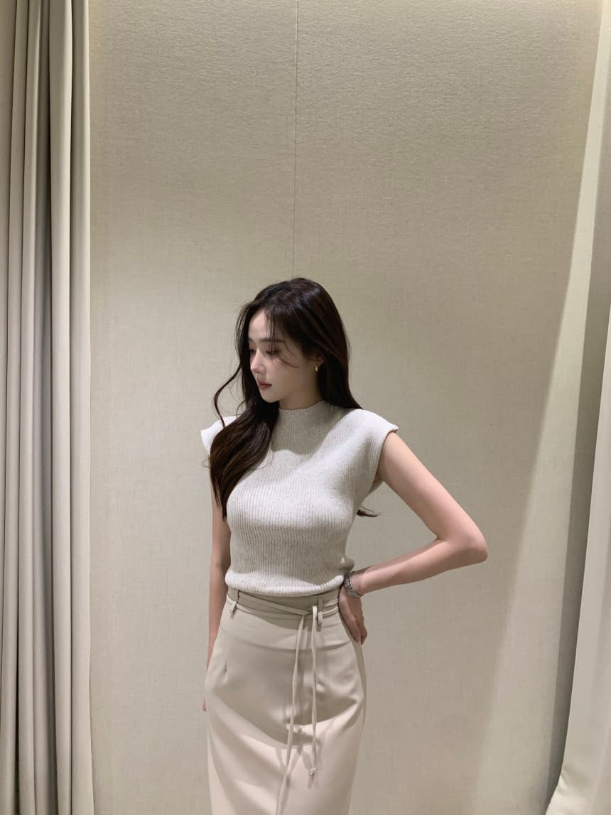 있음 선적 사이즈 업데이트 한국 chic 여름 새로운 품격 단색 미니멀리즘 반팔 니트 스웨터 상세 이미지 7