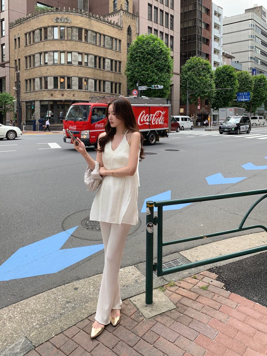 있음 선적 사이즈 업데이트 한국 chic 여름 새로운 디자인 센스 캐미솔 상세 이미지 11