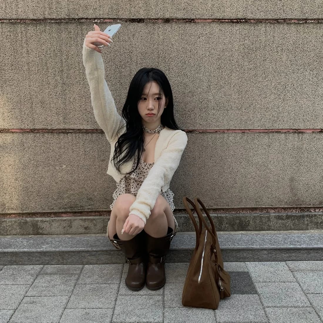 있음 선적 사이즈 업데이트 한국 chic 여름 새로운 섹시함 레오파드 무늬 케이크 층 행침 목 다용도 캐미솔 상세 이미지 4