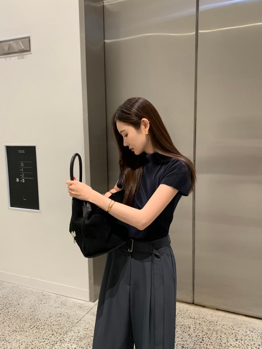 있음 선적 사이즈 업데이트 한국 chic 여름 프랑스식 패션 미니멀리즘 반팔 티셔츠 여성 몸매 가꾸기 슬림해 보이는 맨위 상세 이미지 17