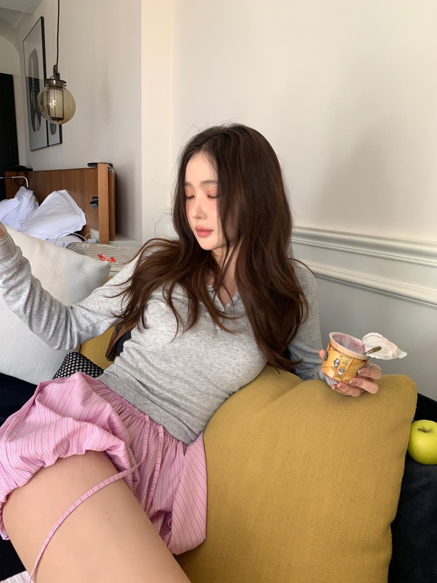 있음 선적 사이즈 업데이트 한국 chic 여름 새로운 레트로 스트라이프 펌프 로프 배기 바지 바지 반바지 캐주얼 바지 상세 이미지 10