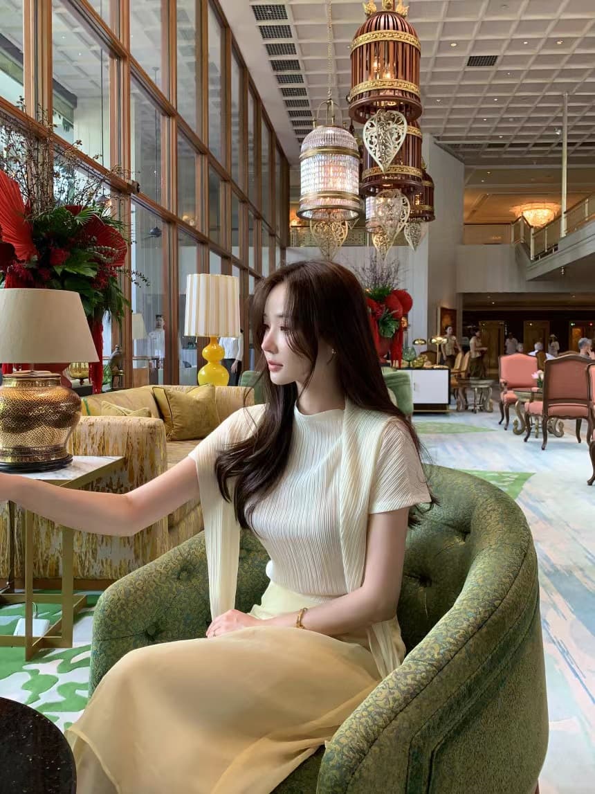있음 선적 사이즈 업데이트 한국 chic 프랑스식 미니멀리즘 이후 트임 반신 스커트 여성 하이웨이스트 슬림해 보이는 롱 스커트 상세 이미지 18