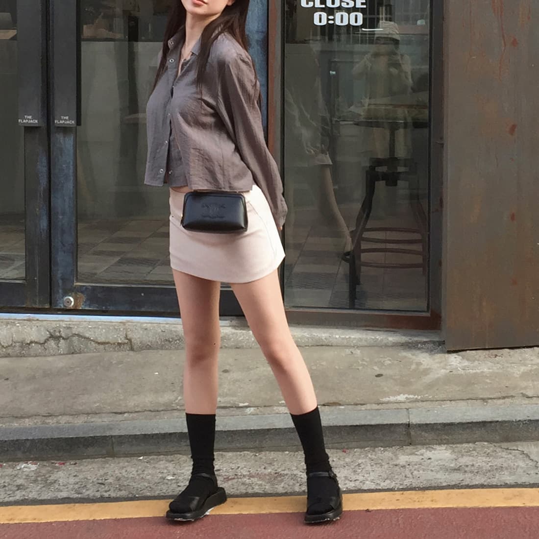 있음 선적 사이즈 업데이트 한국 chic 여름 새로운 한 부서 얇은 스타일 다용도 품격 긴팔 셔츠 상세 이미지 12