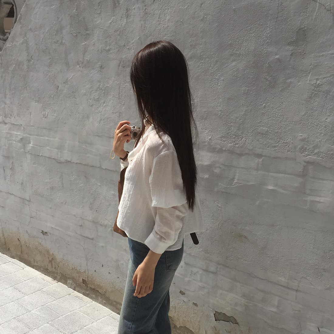 있음 선적 사이즈 업데이트 한국 chic 여름 새로운 한 부서 얇은 스타일 다용도 품격 긴팔 셔츠 상세 이미지 45