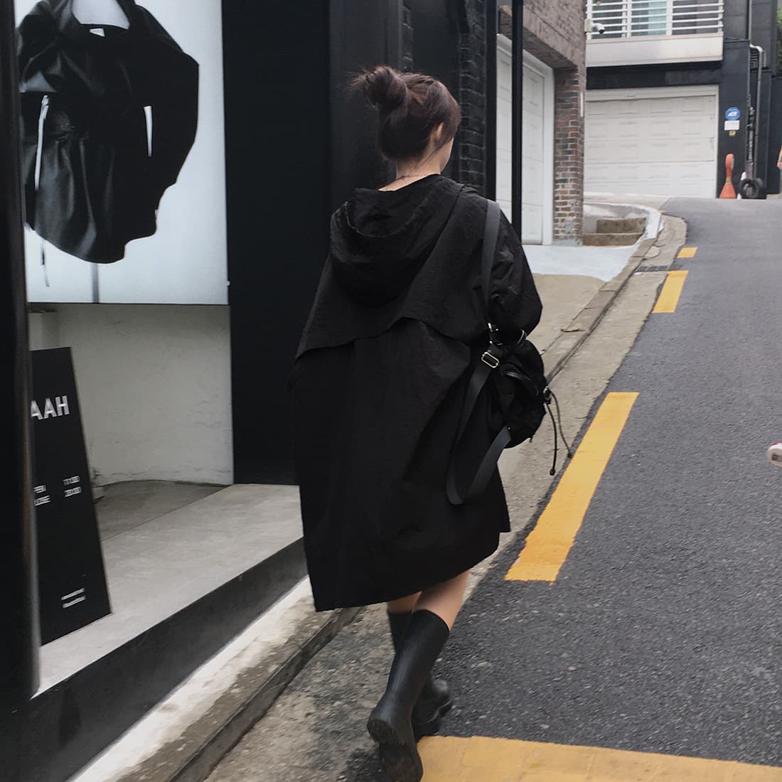 한국 chic 새로운 ins 고급 센스 얇은 스타일 빅 보드 종류 느긋한 후드 재킷 재킷 상세 이미지 58