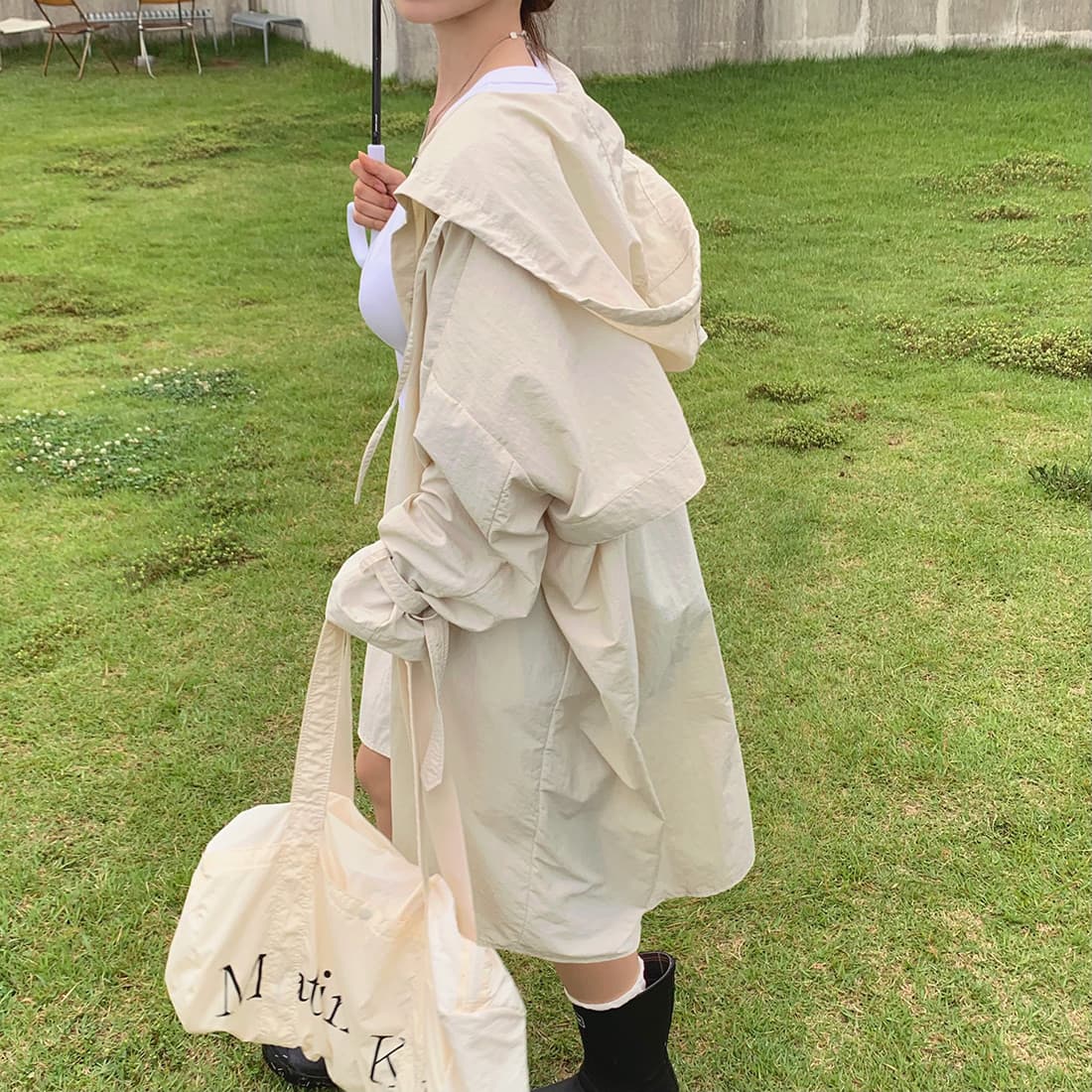 한국 chic 새로운 ins 고급 센스 얇은 스타일 빅 보드 종류 느긋한 후드 재킷 재킷 상세 이미지 82