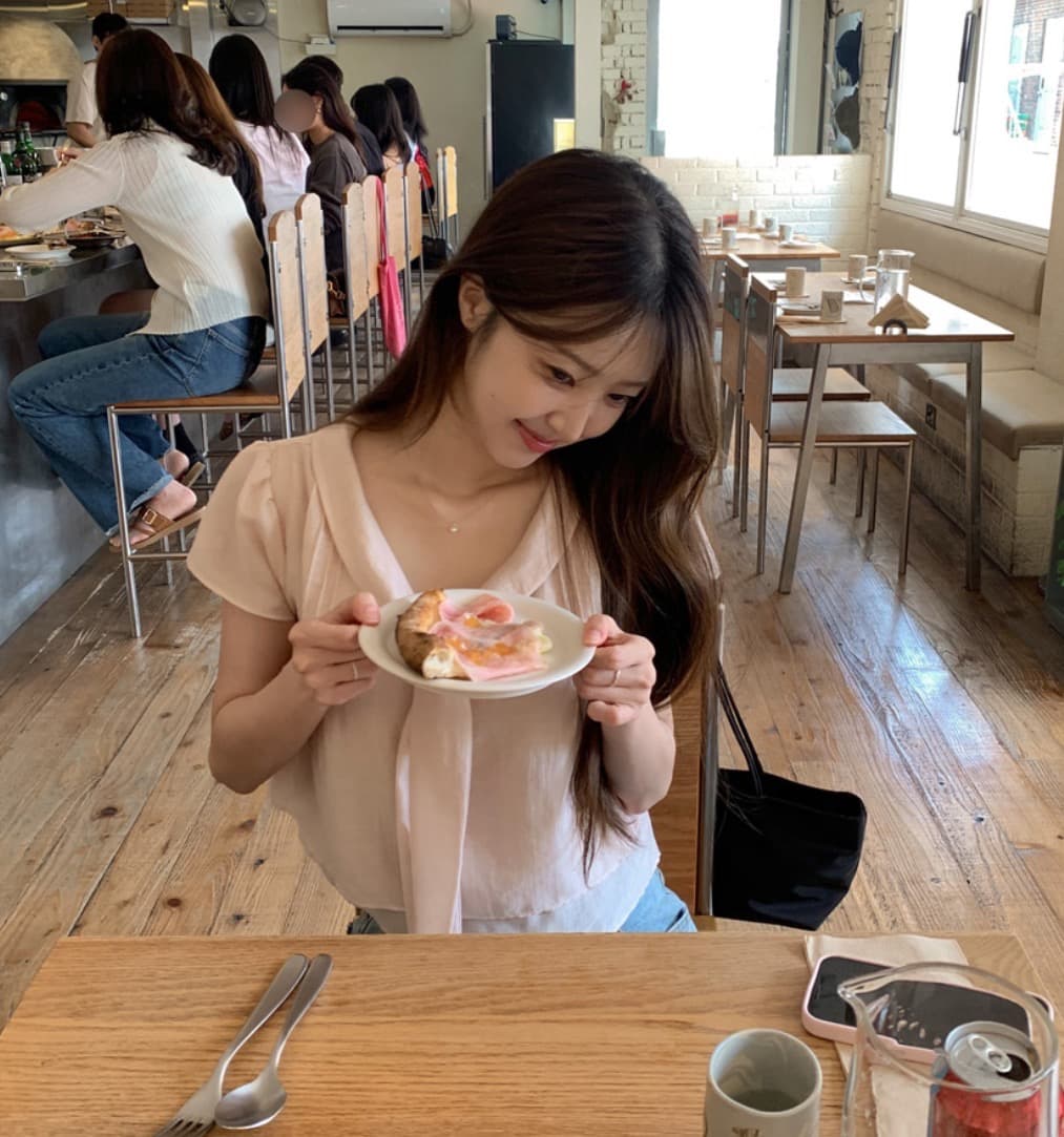 한국 chic 여름 새로운 ins 리본 품격 다용도 반팔 셔츠 상세 이미지 26