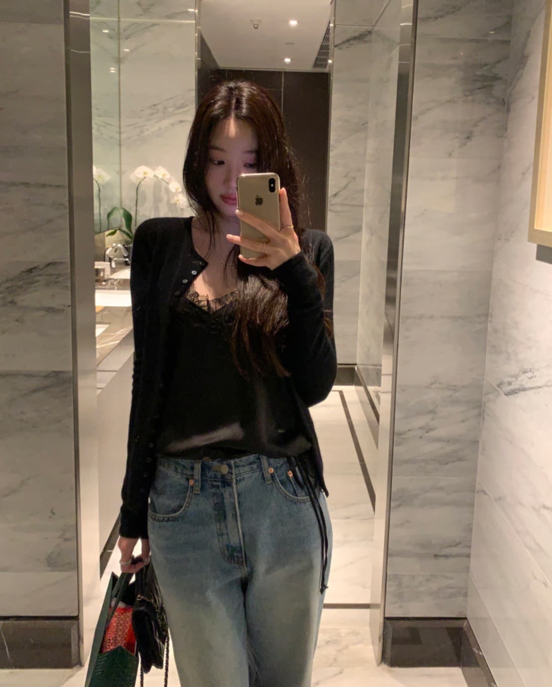 있음 선적 사이즈 업데이트 한국 chic 봄 여름 새로운 섹시함 레이스 조각 펌프 로프 캐미솔 상세 이미지 39