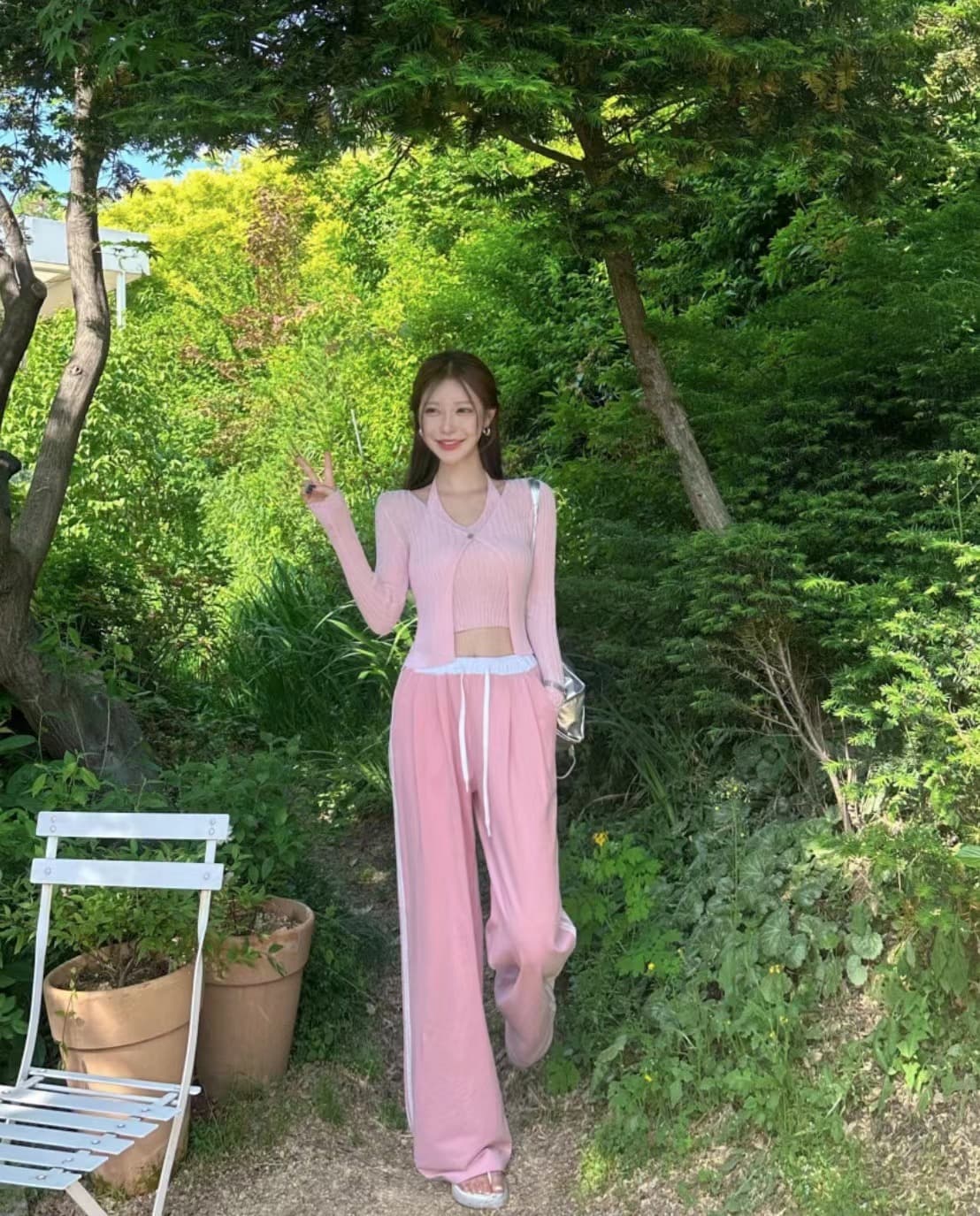 있음 선적 사이즈 업데이트 한국 chic 새로운 V 칼라 행침 목 조끼 니트 오픈 가디건 페이크 레이어드 수리 상세 이미지 7