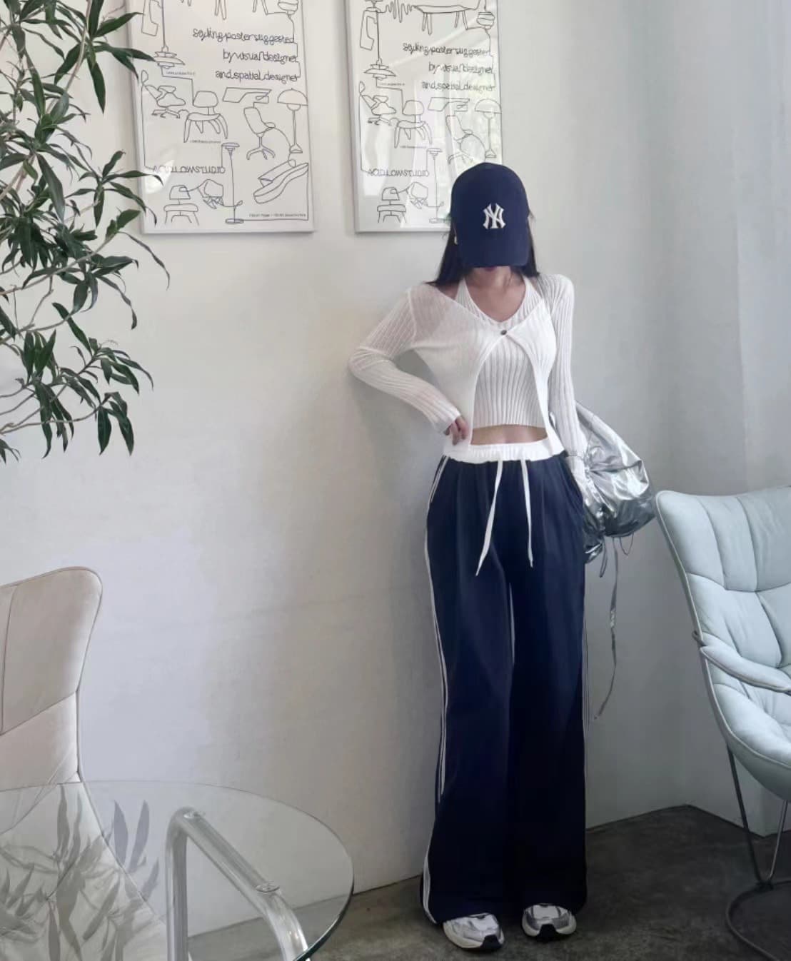 있음 선적 사이즈 업데이트 한국 chic 새로운 V 칼라 행침 목 조끼 니트 오픈 가디건 페이크 레이어드 수리 상세 이미지 21