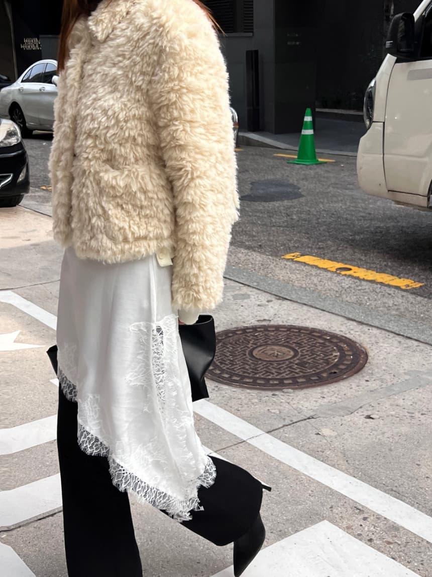 있음 선적 사이즈 업데이트 한국 chic 여름 ins 레이스 조각 섹시함 스택 가져 가라. 슬립 불규칙 치마 셔츠 상세 이미지 19
