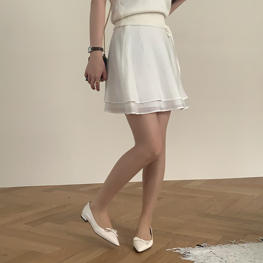 있음 선적 사이즈 업데이트 한국 chic 여름 새로운 프랑스식 달콤함 연령 감소 레이스업 다용도 반신 스커트 상세 이미지 55