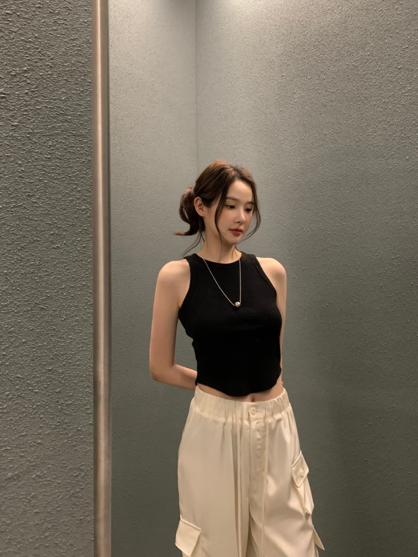 있음 선적 사이즈 업데이트 chic 여름 디자인 센스 조정 벨트 스트레이트 루즈핏 넓은 다리 워크웨어 팬츠 캐주얼 바지 상세 이미지 7