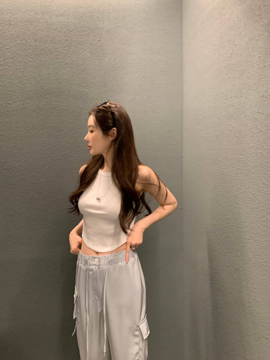 있음 선적 사이즈 업데이트 chic 여름 디자인 센스 조정 벨트 스트레이트 루즈핏 넓은 다리 워크웨어 팬츠 캐주얼 바지 상세 이미지 29