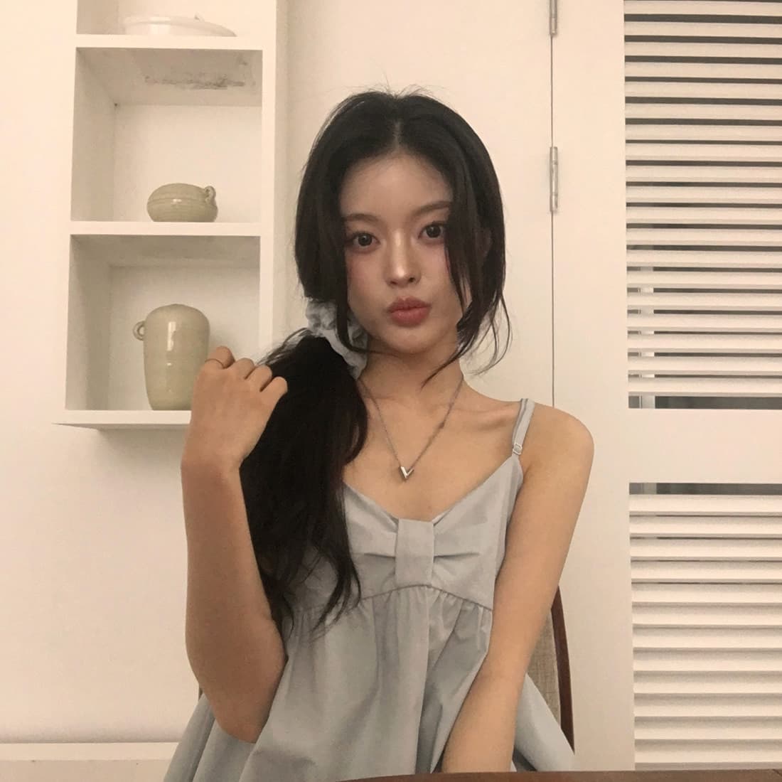 있음 선적 사이즈 업데이트 한국 chic 여름 새로운 이중층 치마 스타일 조끼 슬립 맨위 머리카락 올가미 로드 중 상세 이미지 21