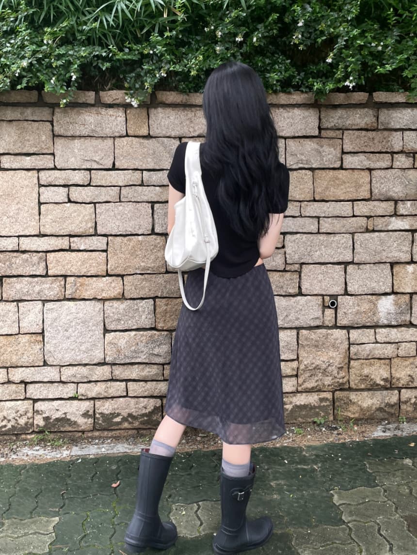 있음 선적 사이즈 업데이트 한국 chic 여름 새로운 프랑스식 레트로 체크무늬 반신 스커트 타이트 스커트 상세 이미지 22