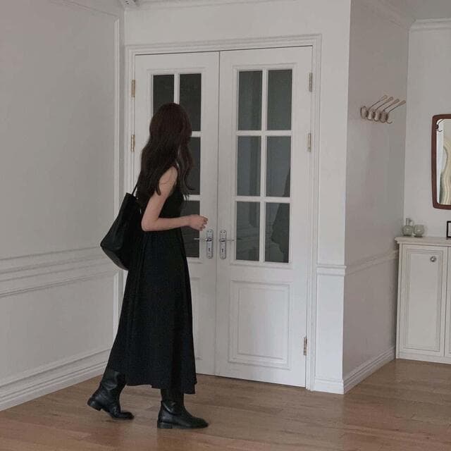 있음 선적 사이즈 업데이트 한국 chic 여름 새로운 V넥 슬립 드레스 여성 몸매 가꾸기 슬림해 보이는 인사이드 가져 가라. 롱 스커트 상세 이미지 67