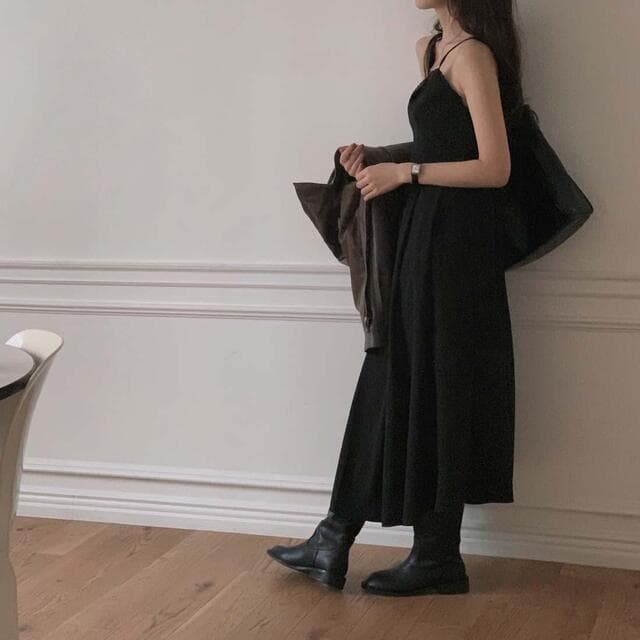 있음 선적 사이즈 업데이트 한국 chic 여름 새로운 V넥 슬립 드레스 여성 몸매 가꾸기 슬림해 보이는 인사이드 가져 가라. 롱 스커트 상세 이미지 102