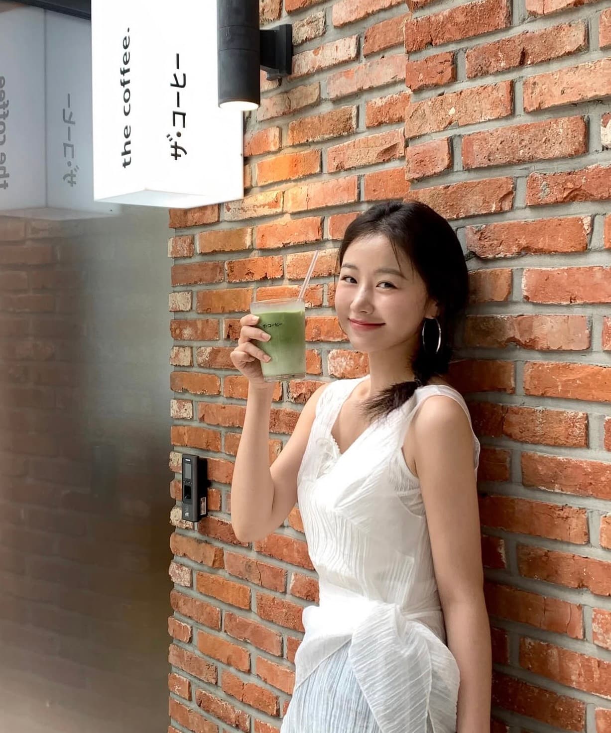 있음 선적 사이즈 업데이트 한국 chic 여름 V넥 주름 조끼 원피스 삼각형 수건 세트 상세 이미지 1