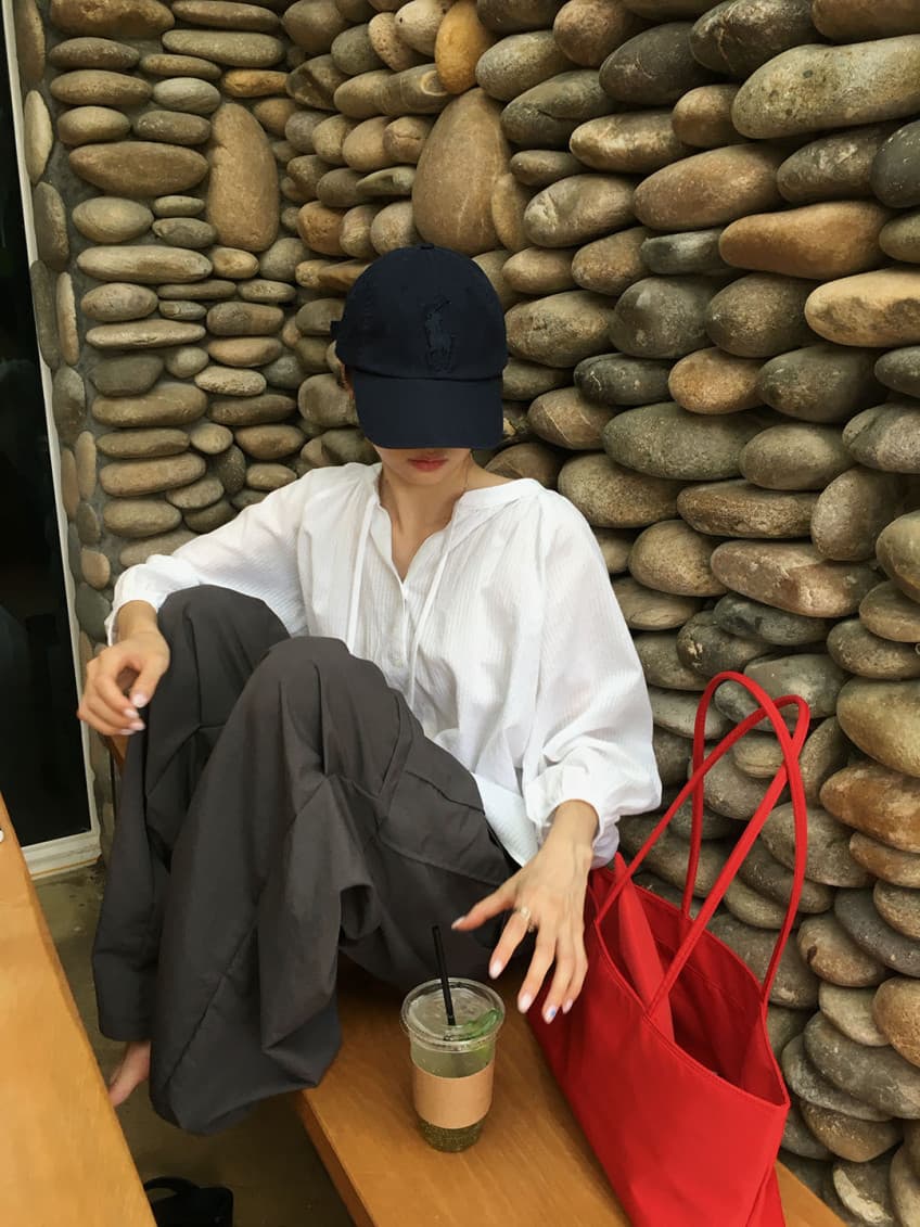 한국 chic 가을 새로운 ins 수직 곡물 리본 느긋한 루즈핏 긴팔 셔츠 상세 이미지 25