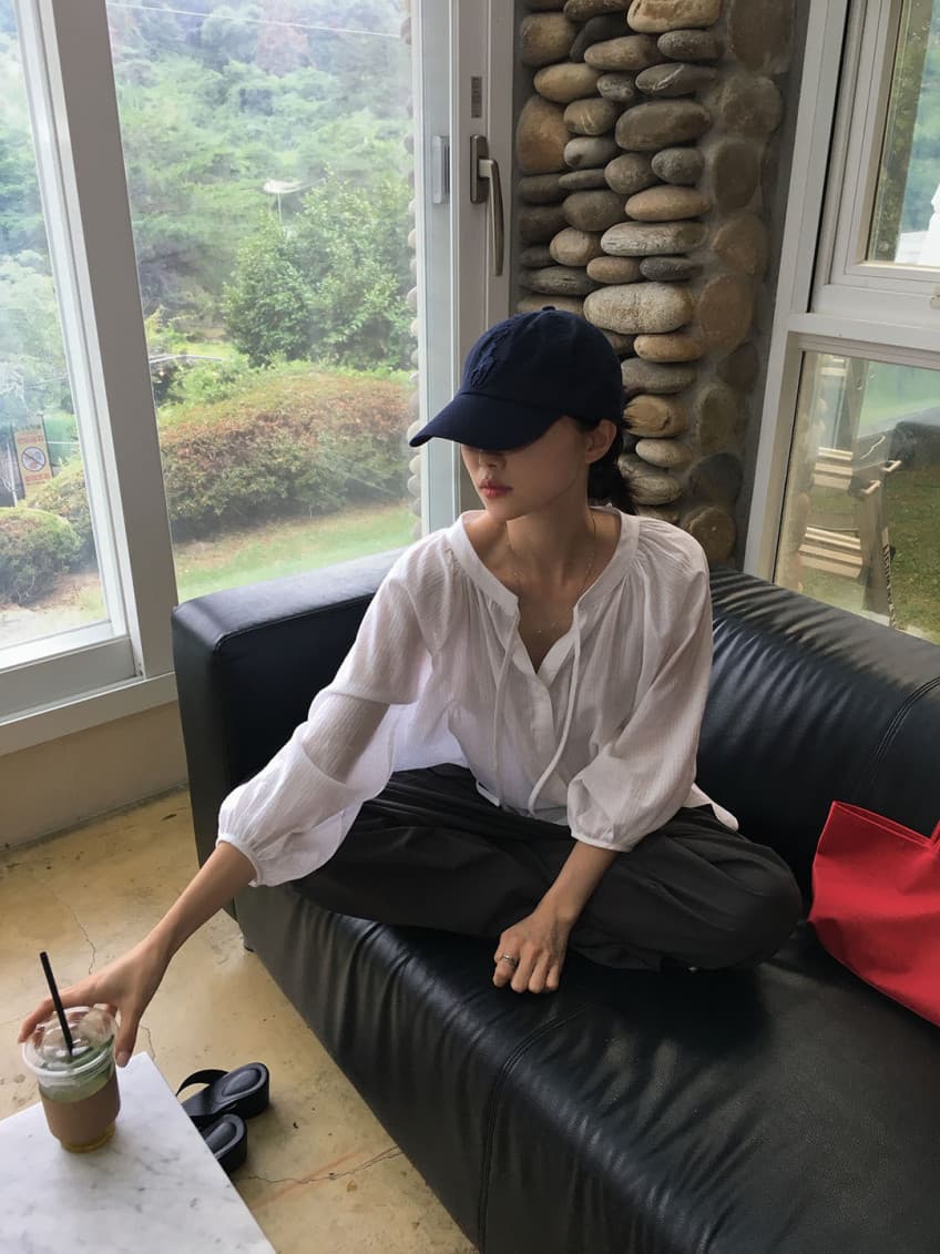 한국 chic 가을 새로운 ins 수직 곡물 리본 느긋한 루즈핏 긴팔 셔츠 상세 이미지 42