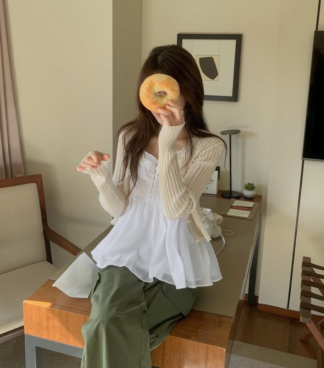 있음 선적 사이즈 업데이트 한국 chic 여름 새로운 부드러운 바람 달콤함 레이스 품격 연령 감소 캐미솔 상세 이미지 41