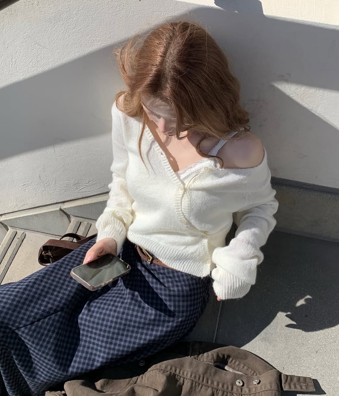한국 chic 가을 새로운 ins 디자인 센스 측면 단추 슬림해 보이는 다용도 긴팔 니트 스웨터 이미지 2