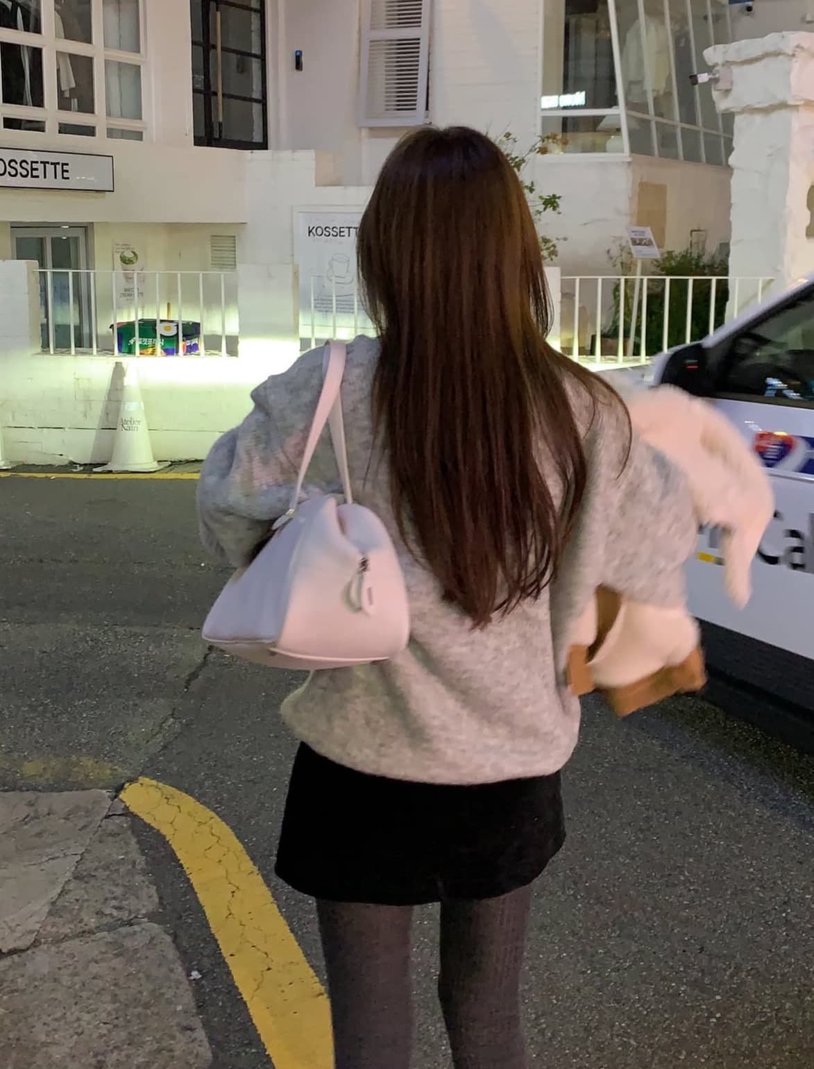 한국 chic 가을 겨울 새로운 ins 스탠드 칼라 지퍼 배색 느슨함 센스 다용도 루즈핏 긴팔 스웨터 상세 이미지 12