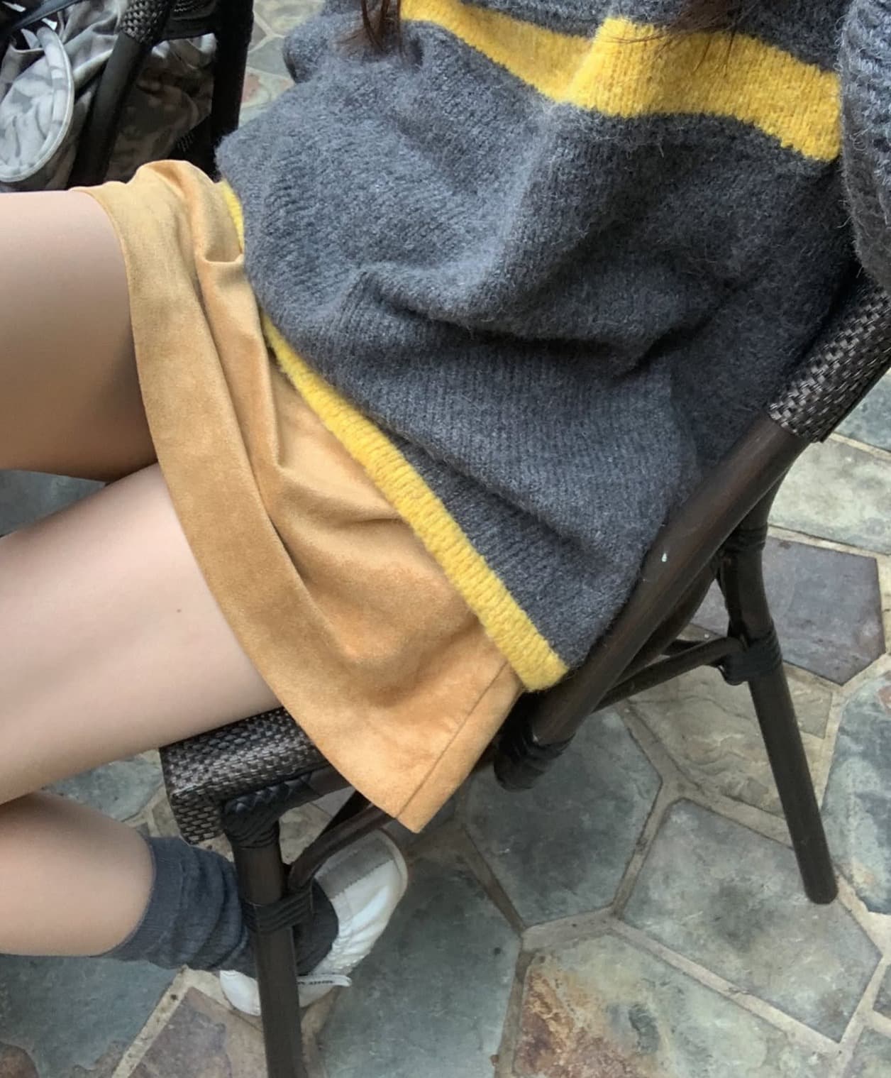한국 chic 가을 겨울 새로운 ins 스탠드 칼라 지퍼 배색 느슨함 센스 다용도 루즈핏 긴팔 스웨터 상세 이미지 20