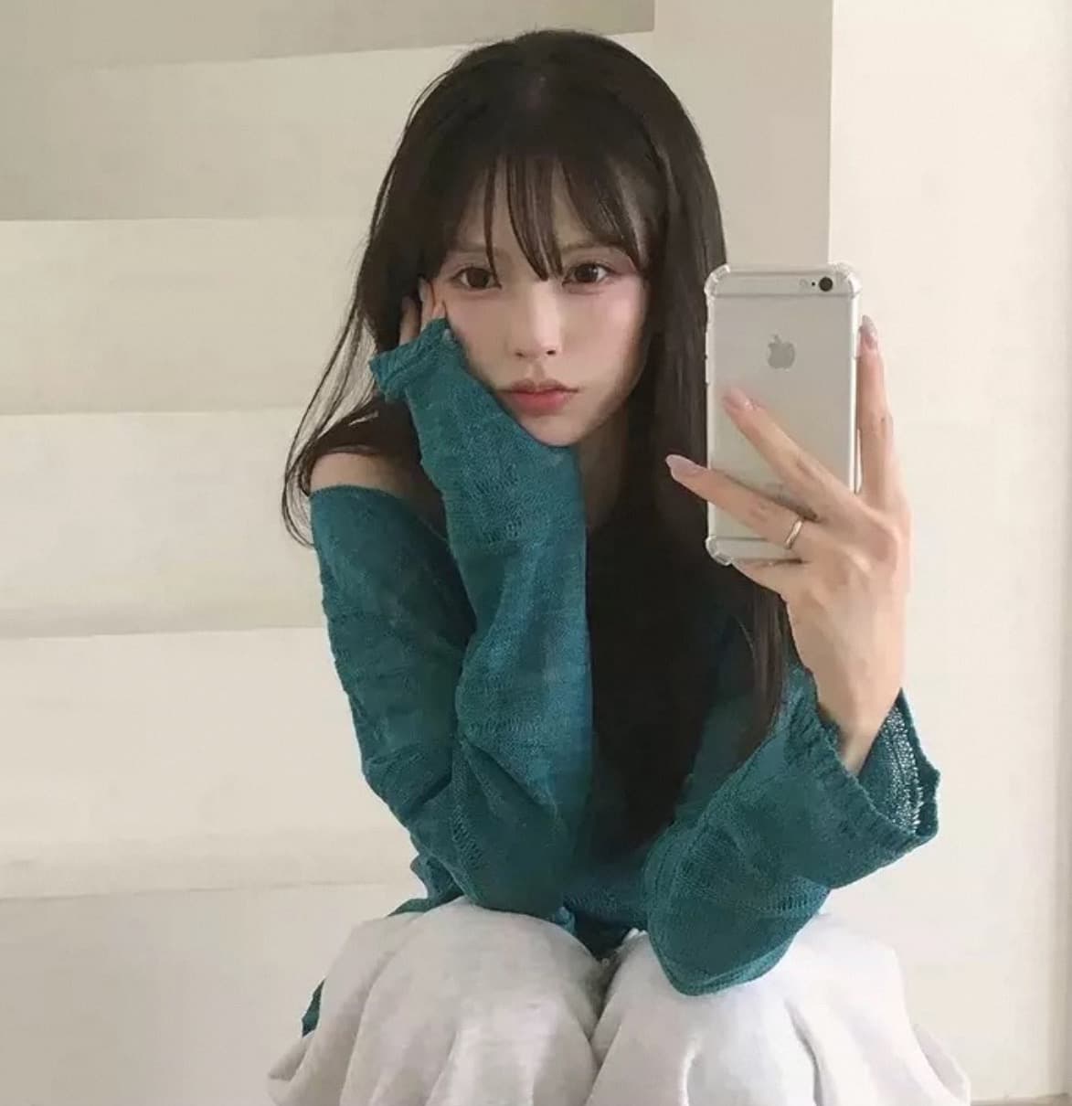 있음 선적 사이즈 업데이트 한국 chic 이른 가을 ins 홀로우 아웃 보트넥 느슨함 센스 긴팔 니트 스웨터 셔츠 상세 이미지 10
