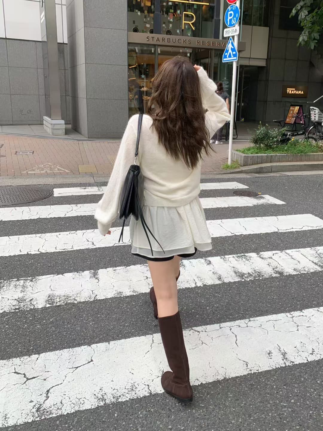 있음 선적 사이즈 업데이트 한국 chic 가을 새로운 달콤함 경 사진 버클 다용도 긴팔 니트 스웨터 상세 이미지 17
